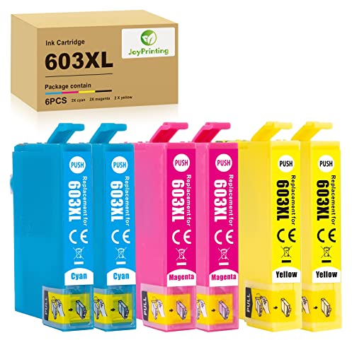 JoyPrinting 603XL Patronen für Epson 603 Tintepatronen Multipack Farbe für Epson xp 3100 Druckerpatronen für Expression Home XP-3100 XP-3150 XP-3105 XP-2100 XP-4150 XP-2105 Workforce WF-2830 WF-2835