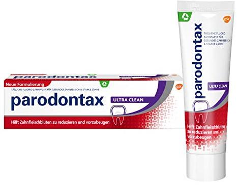 Parodontax Ultra Clean 75ml, hilft Zahnfleischbluten zu reduzieren und vorzubeugen