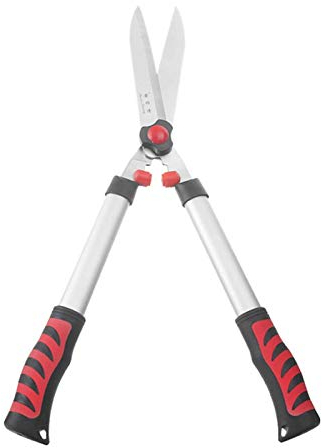TONZN Cisailles de Jardin SK5 Lames en Acier au Carbone pour Couper Le buis et l'herbe ornementale Taille-haie Alumine/poignées en Caoutchouc