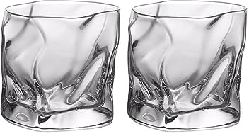 PEKJI Verre à vin créatif Verre Cristal Verre à Whisky Verres à Cocktail carrés 280 ML/9.5 oz pour Bar
