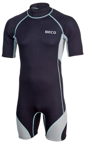 BECO Män BEactive neoprenshorty Naxos, svart-silver, S