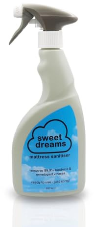 Sweet Dreams Bed Bug Killer Mattress Sanitiser Disinfectant Deodoriser | 500ml - Kills bed bugs, bacteria & viruses while reducing allergens and odours, helping keep mattresses fresh clean hygienic.