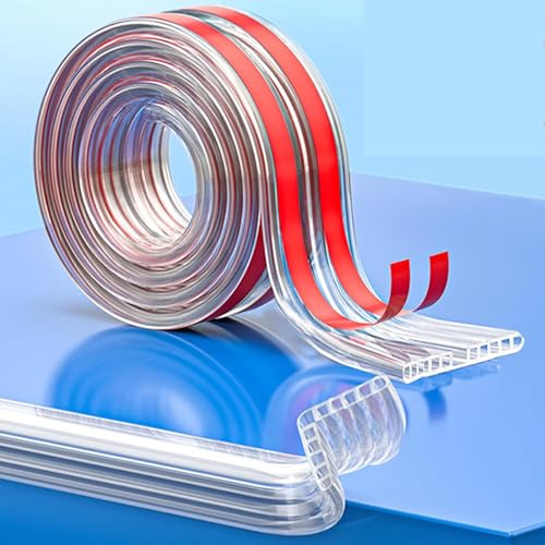 Meekye Kantenschutz Baby 3/5 Meter with 4 Kantenschutz Weich, Eckenschutz Baby Selbstklebend, Tischkantenschutz für Glastisch Möbel um das Baby vor Verletzungen zu Schützen, Breite: 2,0 x 2,0