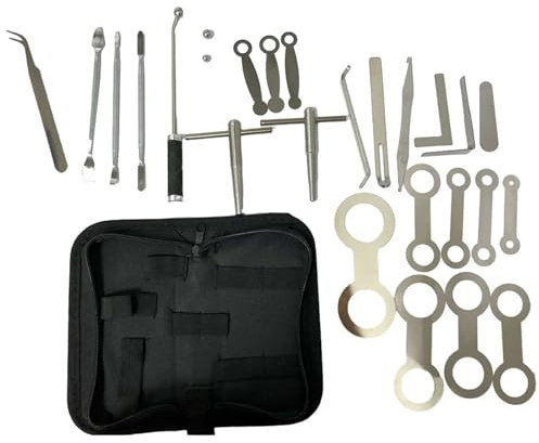Saxophon-Schalllochwerkzeug Umfassendes Saxophon-Reparatur-Werkzeugset, rutschfester Griff, einfache Reparatur von Schalllöchern, Zubehör for Holzblasinstrumente Altsaxophon ZubehöR