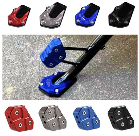 TROGPYXG Seitliche Stützplatte für Motorradständer, vergrößert, kompatibel mit Suzuki Haojue UE125 UU125 UY125T UU 125 UY 125 T (Black)