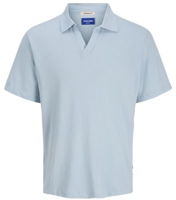 JACK & JONES Joracapulco Texture Polo Ss, Skyway, L