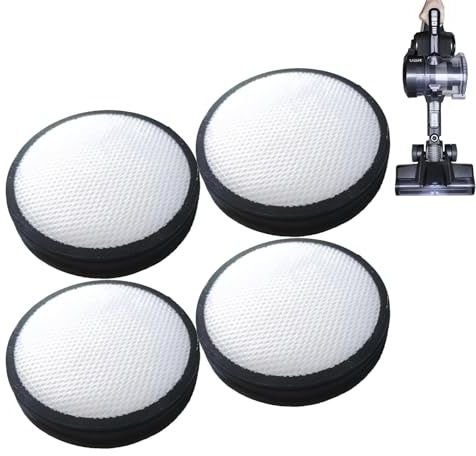 Filters Vax Blade 4-Pack Replacement Filters,Cylinder Filters Compatible with Vax Blade 4 & Blade 2, Washable and Reusable Accessories, Spare Parts for Cordless Vacuums