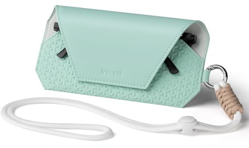VULKIT Tragbares Brillenetui mit weichem Material für Damen & Herren, Schlankes Etui für Brillen & Sonnenbrillen