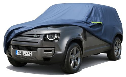 Svnqney Autoabdeckplane 10 Schichten Vollgarage Autoabdeckung Vollgarage Staubdicht Wasserdicht Autohülle Autoplane Car Cover für Land Rover Defender 110 2020-2024