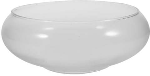 Blumentopf aus Glas großes Fischglas kleine Fischschalenvase süßer Pflanzentopf Terrarienschale Obstschale Abs bürodeko wohnzimmerdeko Aquarium-Desktop Fischglas Transparent BESPORTBLE