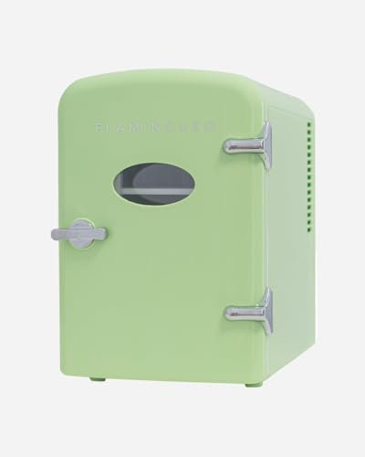 Flamingueo Frigorifero Piccolo - Mini Frigo 4L, Frigo 12V/220V, Mini Frigo da Camera, Raffreddamento e Riscaldamento, Frigo Piccolo da Ufficio