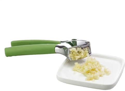 Knoblauchstampfer – Knoblauchzerkleinerer Handheld | Knoblauchpresse ohne Schälen | Zwiebelwerkzeug Küche Fleischwolf Presse | Knoblauchpresse aus Edelstahl | Zerkleinern von Knoblauch Werkzeug |