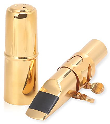FLEXMAN Kit per Bocchetto di Sassofono Alto, Accessori per Sassofono in Ottone per Principianti Principianti
