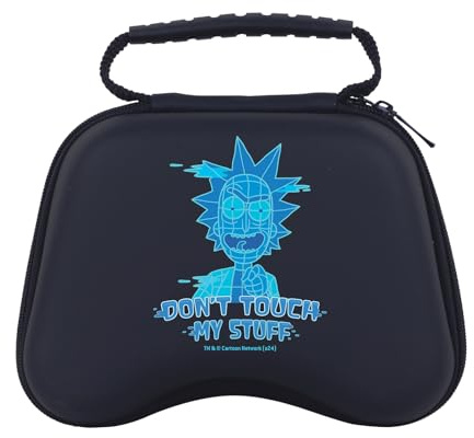 Head Case Designs Officially Licensed Rick And Morty Don't Touch My Stuff Graphics Hard Storage Travel Carry Case Compatible With Sony PS5 DualSense & Xbox Controller