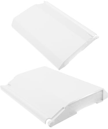 Milisten Volet Skimmer Piscine en PVC et Éponge Blanc Porte de Skimmer Solide et Résistante à l'usure Lot de 2 Pièces pour Remplacement de Porte de Piscine