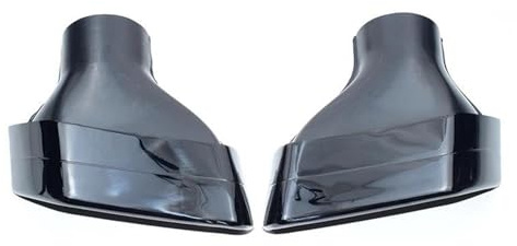 HQGQCEZEK Für G30 G31 520i 530i 528i Upgrade 5er-Serie Auto 304 Edelstahl-Auspuffblende Schwarz Plattiertes Rechteckiges Schalldämpfer-Endrohr(Silber)