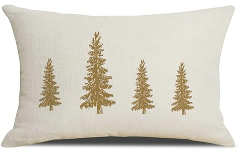 Kissenbezug Weihnachten 30x50, Weihnachtliche Kissenbezüge, Leinen Weihnachtskissenbezüge, Outdoor Kissen Weihnachten, Weihnachtskissen, Winter Kissenbezüge, Deko Für Schlafzimmer Wohnzimmer Sofa(A)