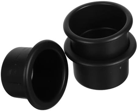 Parliky 3 Pezzi Portabicchieri per Auto Camper Barche Design Elegante e Stabile con Base Antiribaltamento Facile da Pulire Compatibile con Diametro Accessorio Essenziale per Console