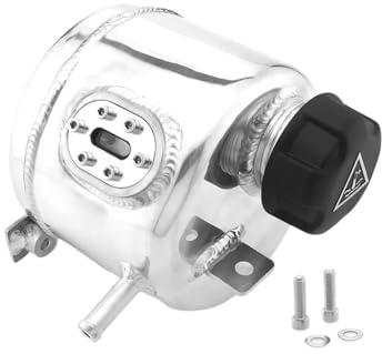 Vase d'expansion liquide Réservoir d'expansion de trop-plein d'eau refroidissement radiateur en aluminium pour Mini Cooper S R52 R53 R 52 53 Vase D'expansion(Silver)