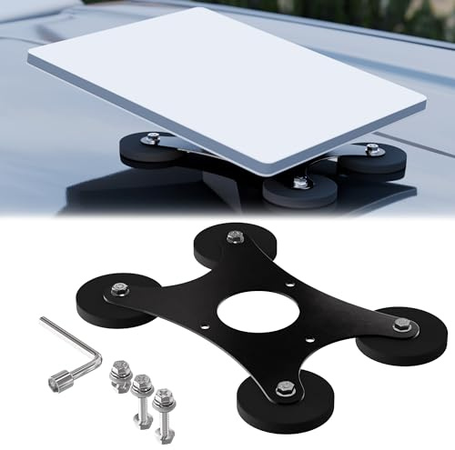 Joinfworld Starlink Mini Car Magnetic Mount - Ultra Strong 220LBS Quick Release Roof Mount Kit, 360° Rotation, No Drill Universal Magnetic Car Mount for RV Van Truck Boat Yacht Vehicle
