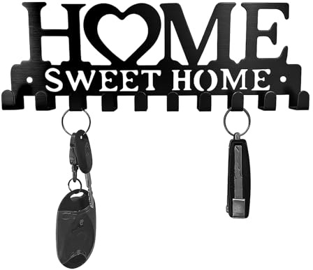 GMBANK Key Holder for Wall 10 Key Hooks for Home Essentials,Key Hooks Wall Mounted,Decorative Key Hanger for Entryway, Hallway, Office, Durable and Stylish