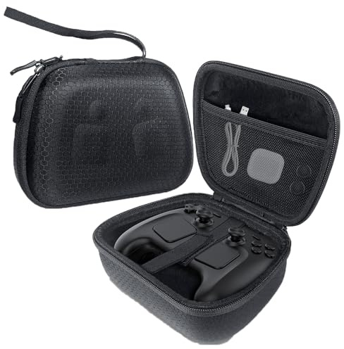 Storage Case for Steam Controller 2, Hard EVA Travel Carrying Mini Bag, Fits Cable and Accessories Shockproof Dustproof Protective Bag, All-Black