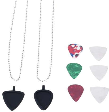 Gitarrenzubehör, Halskette, Musikschmuck, Mode-Plektrum für Musiker, anpassbarer Schmuck, Unisex-Plektrum-Anhänger
