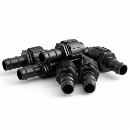 Suinga Pack 100 Uniones Cinta de Riego 16mm a Tubo Goteo | Conector para Sistema de Riego por Goteo, Conexión Rápida, Fugas Zero, negro