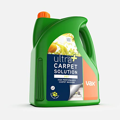 Vax Ultra+ Pet 4L Carpet Cleaner Solution, Stain Remover Shampoo, Citrus Burst Scent, Neutralises Pet Odours, 1-9-142064, Green