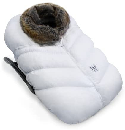 7AM Enfant Car Seat Covers - Cocoon Baby Cover for Boys & Girls, Rain & Snow Repellent, Breathable Windproof, Center Zipper, Universal Fit for Infant Car Seat (0-12M)