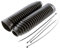 2EXTREME 250X32 Faltenbalg Satz, Staubkappen, Gummi Manschetten schwarz universal Motorrad
