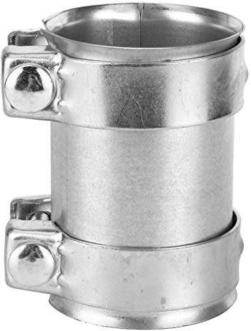 Manchon Echappement, Pince de bande d'échappement à joint bout à bout - 3in 76mm connecteur de tuyau d'échappement Double pince joint en acier inoxydable manchon universel pièces de réparation