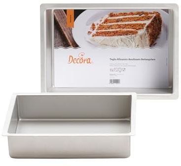 DECORA 0062602 Molde PROFESIONALE ANODIZADO Rectangular CM 25X38X7,5 H, Aluminio