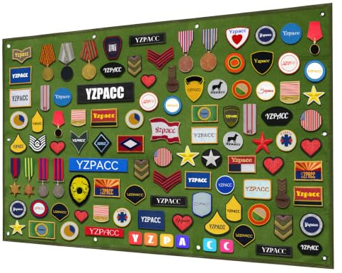 Yzpacc Taktische Patch Display Tafel, Haken & Schlaufe, faltbar, Kampf Moral, Patches Panel für Militär Patch Aufhängung