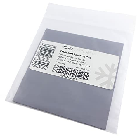 EC360® PLATINUM SOFT 16,6W/mK Wärmeleitpad (100 x 100 x 1,5 mm, Soft)