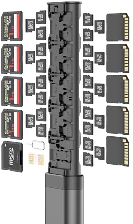 Memory Card Storage Stick Budi Alloy For microSD Full SD Nano Sim Organizer