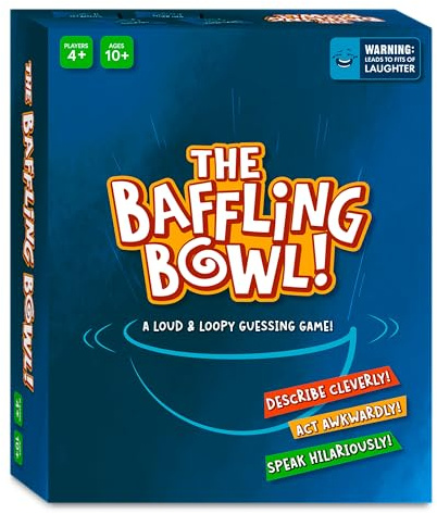 Baffling Bowl – roliga 600 kort gissningsspel för barn, tonåringar och vuxna, kul, bindning för vänner och familj, utmaningar för spelkvällar, fester, gåvor för åldrarna 10, 11, 12, 13 och upp,