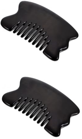 Gatuida 2 Stücke Massage Kämme Kopfhaut Körper Guasha Sicher Komfortable Schaben Massage Werkzeug