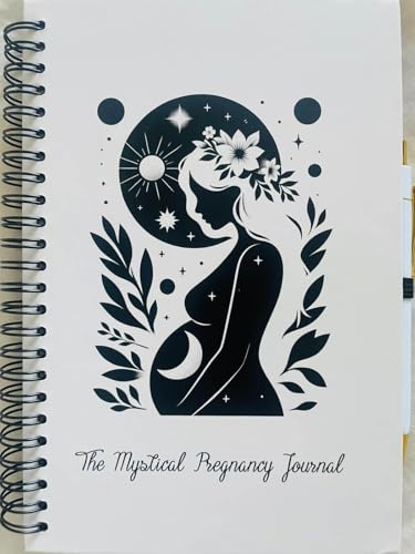The Mystical Pregnancy Journal & Memory Book - Positive Affirmations Hardcover Schwangerschaftsbuch, Schwangerschaftsplaner, Schwangerschaftstagebücher für Mütter, Baby-Erinnerungsbuch, Geschenke für