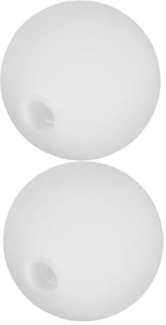 GETAJGHSD 2pcs Acrylic Round Ball Lamp Shade Replacement Lamp Shades for Ceiling Light Covers and Table Bulb Cover White Living