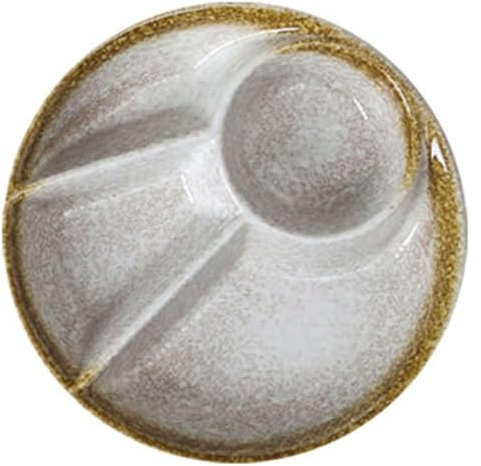 Assiettes à dîner divisées en céramique pour adultes avec contrôle des portions et assiettes bariatriques avec compartiments