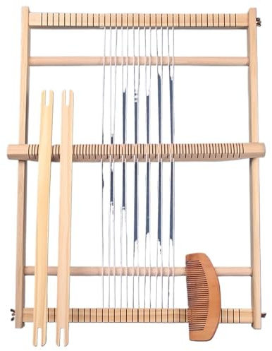 AYWTIUN Webrahmen DIY Handarbeit Haushalt Holz Strickwerkzeuge Holz Webstuhl Strickmaschine Webstuhl Rahmen DIY Strickgarn Webstuhl(Loom-M)
