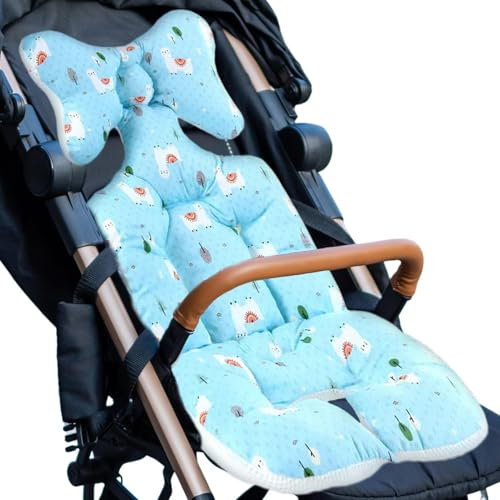 Kinderwagen-Sitzbezug – Sitzpolster für Kinderwagen, dicker Schaumstoff | Stützkissen für Kinderwagen, Babystuhl und Auto