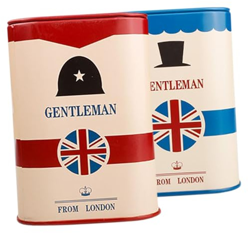 DECOMELODY Contenedor Para Cuchillas De Afeitar 2 Piezas Tamaño Compacto Desmontable Metal Resistente Uso Profesional Peluquería Portátil Azul y Rojo Para Almacenamiento Seguro