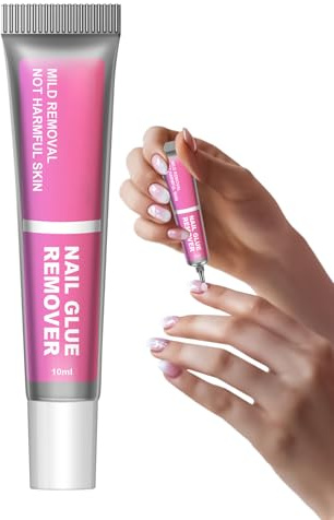 Dissolvant Pour Colle À Ongles En Gel | 10ml Dissolvant De Colle En Gel Pour Les Ongles | Outil De Nettoyage Pour L'Enlèvement D'Adhésif Solide Pour Les Débutants Les Experts Les Salons Et Les