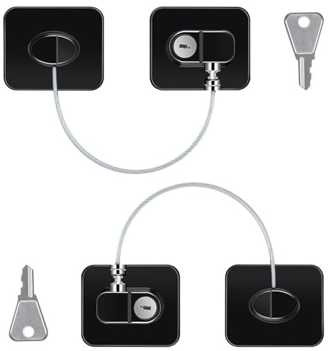 gotyou Serratura per Frigorifero,Autoadesiva Limitatore di Apertura Lucchetto Frigorifero Bambini per Lavatrici,Armadi,Guardaroba,Servizi Igienici,Cantinette,Finestre