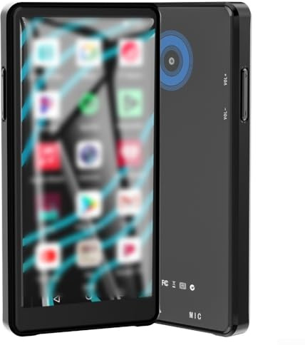 Reproductor de MP3 de 64 GB, reproductor de música digital WiFi portátil con cámara de 16 MP y radio FM, pantalla táctil completa de 5 pulgadas, compatible con formatos de audio MP3, FLAC, WAV