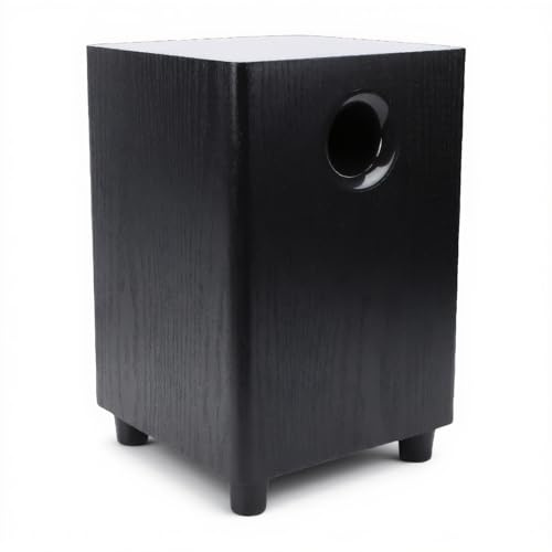 ASHATA 6.5 Inch Passive Subwoofer, 100W Power Heavy Bass Powerful Sound Synthetic Fiber Wood Material, Independent Passive Speaker for Home Theater Party