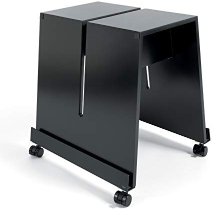 SIGEL MU050 Aufsteller für mobile Whiteboards und Pinboards der Serie Meet up, mit Rollen, schwarz, 52x46x55 cm