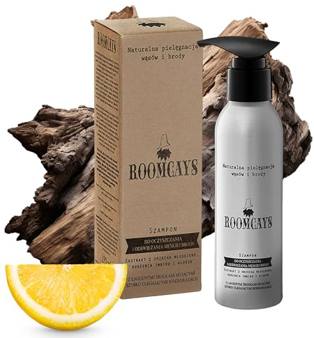 Bartshampoo für Männer – reinigt Bart & Haut, mit Aloe Vera, Panthenol und Glycerin, gegen Juckreiz & trockene Haut, mit Pumpspender